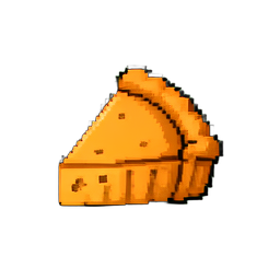 Rebanada de pastel de carne — sprite pixel art 256×256