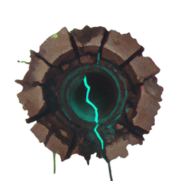 Mine Entrance (Atmospheric) - 256x256 pixel art sprite