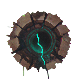 Mine Entrance (Atmospheric) — 256×256 pixel art sprite