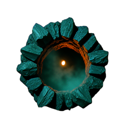 Mine Entrance (Cinematic) - 256x256 pixel art sprite