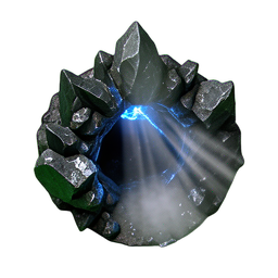 Mine Entrance (HD-2D) - 256x256 pixel art sprite