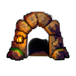 Mine Entrance - 256x256 pixel art sprite