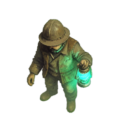 Miner Worker (Atmospheric) - 256x256 pixel art sprite