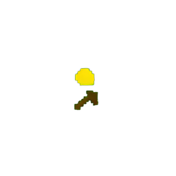 Miner Worker (Low-Res) - 256x256 pixel art sprite