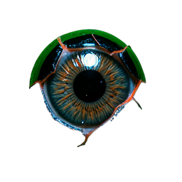 Mini Boss Eye (Cinematic) — 256×256 pixel art sprite