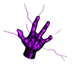 Mini-Boss-Hand (VFX) — 256×256 Pixel-Art-Sprite
