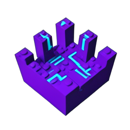 Mini Boss Hand (Voxel) - 256x256 pixel art sprite