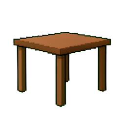 Table à manger minimaliste — sprite pixel art 256×256