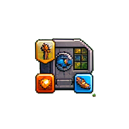 Icônes de la Mini-Carte — sprite pixel art 256×256