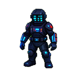 Trabalhador da colônia de mineração — sprite pixel art 256×256