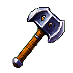 Pico de Guerra Minero — sprite pixel art 256×256