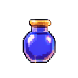 Kleiner Angriffspotion — 256×256 Pixel-Art-Sprite