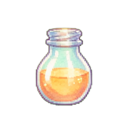 Potion de Santé Mineure — sprite pixel art 256×256
