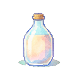 Elixir de Velocidad Menor — sprite pixel art 256×256