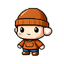 Mützenwolle — 256×256 Pixel-Art-Sprite
