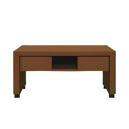Mesa de console moderna — sprite pixel art 256×256