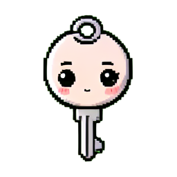 Porta llaves moderno — sprite pixel art 256×256