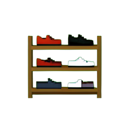 Estante de zapatos moderna — sprite pixel art 256×256