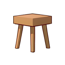 Tabure moderno — sprite pixel art 256×256