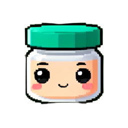 保湿クリーム — 256×256 ピクセルアートスプライト
