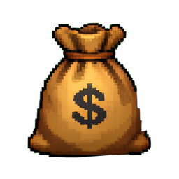 Geldbeutel-Groß — 256×256 Pixel-Art-Sprite