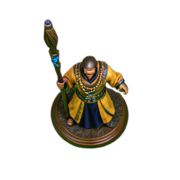 Monk Fighter (HD-2D) - 256x256 pixel art sprite