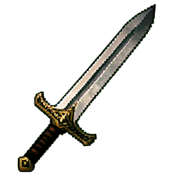 Espada de Media Luna — sprite pixel art 256×256