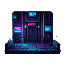 Chão de poeira lunar — sprite pixel art 256×256