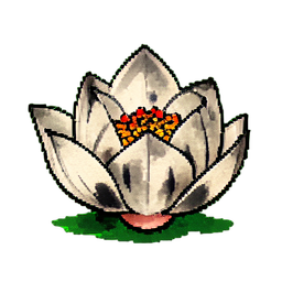 Semente de Lótus do Pastel — sprite pixel art 256×256
