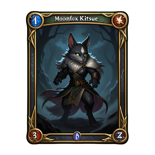 Kitsune Lunar — sprite pixel art 512×512