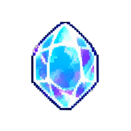 Cabochão de Lua — sprite pixel art 256×256