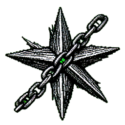 Morning Star (1-Bit) - 256x256 pixel art sprite