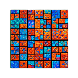 Mosaikboden — 256×256 Pixel-Art-Sprite