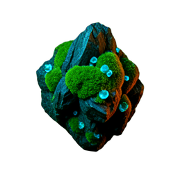 苔石 (电影感) — 256×256 像素游戏素材