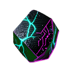 Moss Rock (Cyberpunk) - 256x256 pixel art sprite