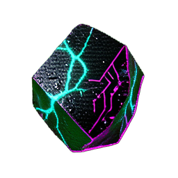 Moss Rock (Cyberpunk) — 256×256 pixel art sprite