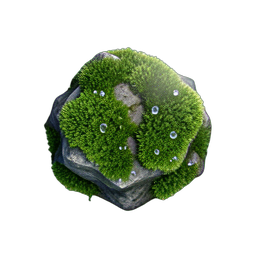苔岩 — 256×256 ピクセルアートスプライト