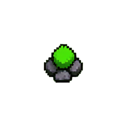 Moss Rock (Low-Res) - 256x256 pixel art sprite
