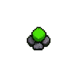 苔岩 (低解) — 256×256 ピクセルアートスプライト