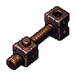 Mecanismo de palanca de musgo — sprite pixel art 256×256