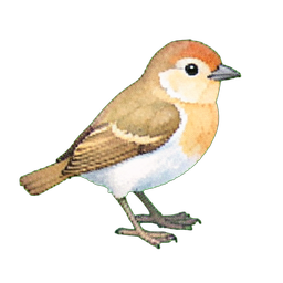 苔むした巣 — 256×256 ピクセルアートスプライト