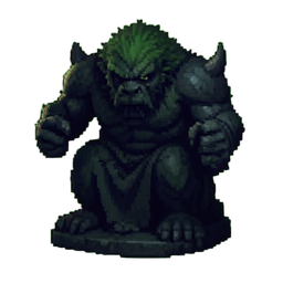 Moosiger Gargoyle — 256×256 Pixel-Art-Sprite