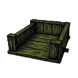 Chão de armadilha musgoso — sprite pixel art 256×256