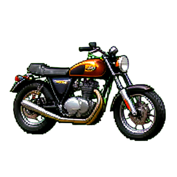 Chopper de moto — sprite pixel art 256×256