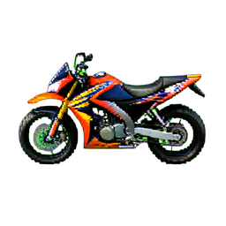 バイクレーサー — 256×256 ピクセルアートスプライト