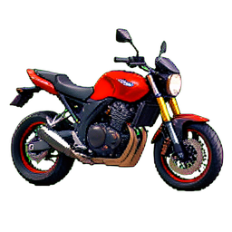 Moto sportive — sprite pixel art 256×256