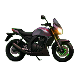 Motocicleta — sprite pixel art 256×256