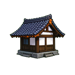 Carrelage de la maison de la montagne — sprite pixel art 256×256