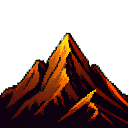 Berggipfel — 256×256 Pixel-Art-Sprite