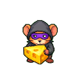Voleur de souris (16-bit) — sprite pixel art 256×256